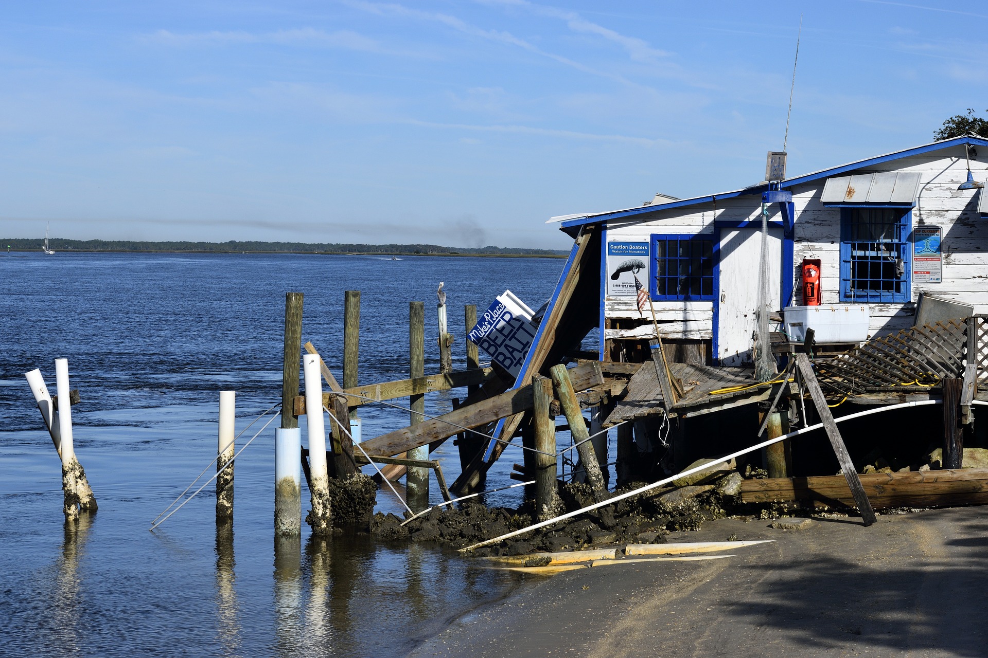Rising sea levels threaten coastal properties.